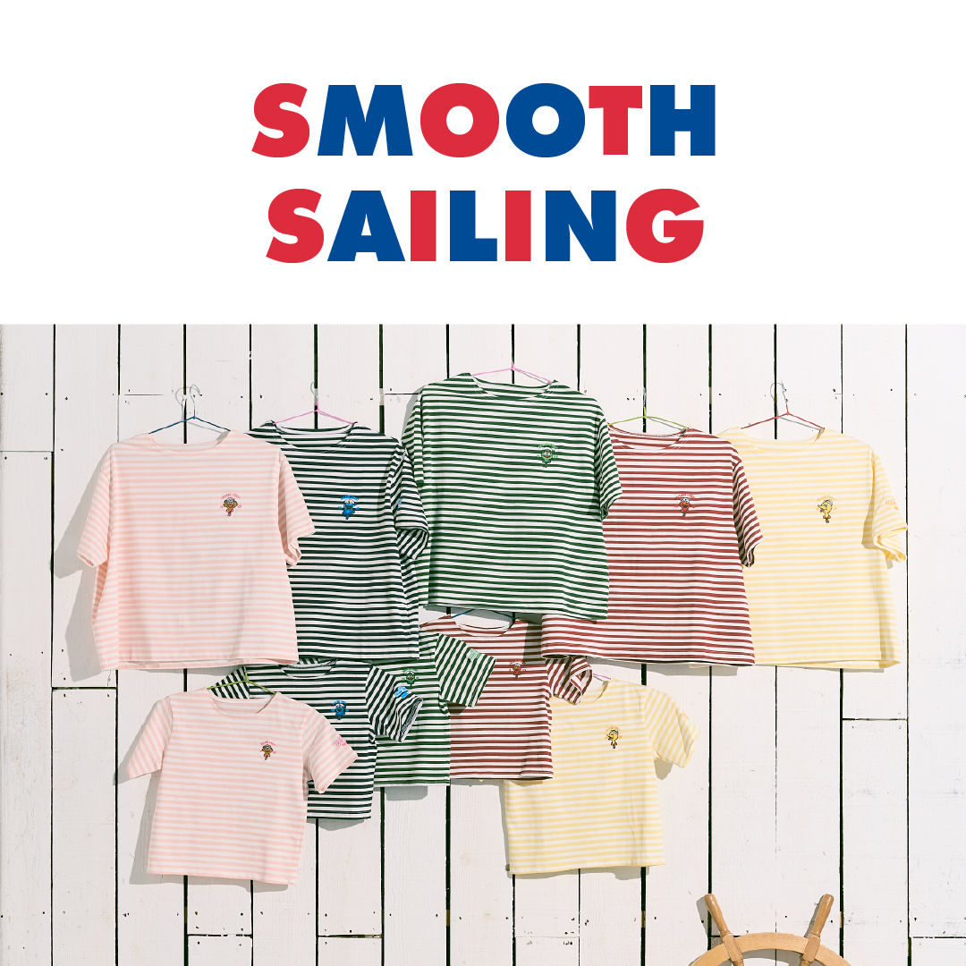 SMOOTH SAILING 夏の定番、マリンボーダー柄のプルオーバーが登場！
