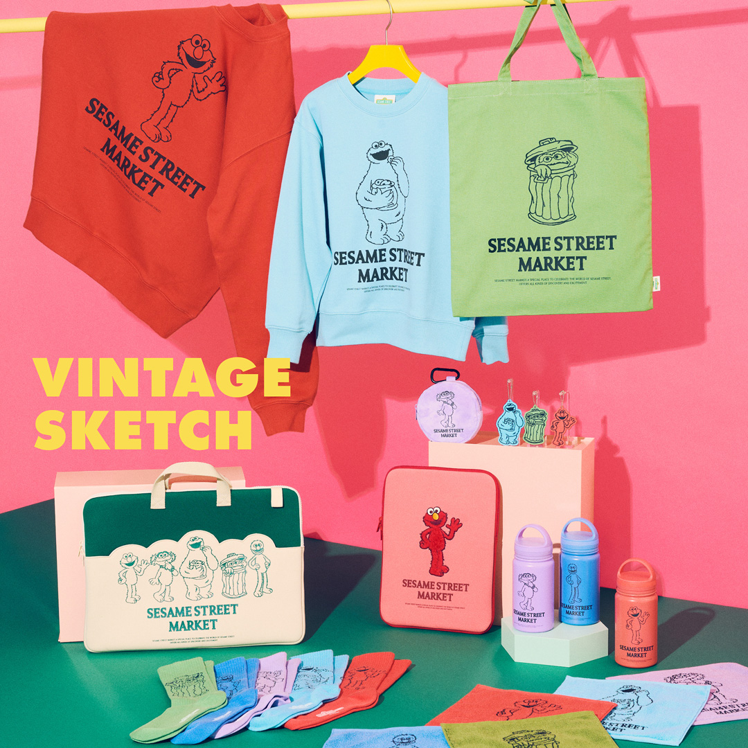 VINTAGE SKETCH 人気のスケッチアートがポップなラインアップになって新しく登場！